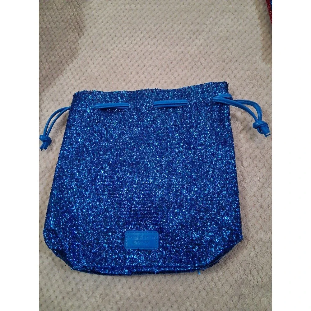Set of 3: Blue (2) and Pink (1) Tinsel Reusable Gift Bags Bath & Body Works